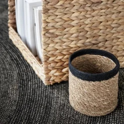 Dixie Emil storage basket 3-pack small, nature- Black New