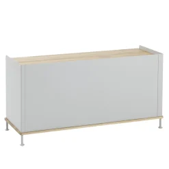Muuto Enfold sideboard low 125x45x63 cm, Oak-Grey BrownGrey Discount