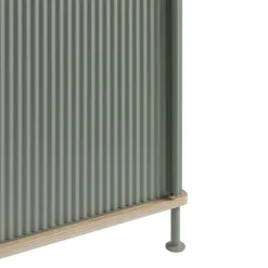 Muuto Enfold sideboard low 125x45x63 cm, Oak-Dusty green BrownGreen Sale