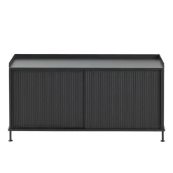Muuto Enfold sideboard low 125x45x63 cm, - Black