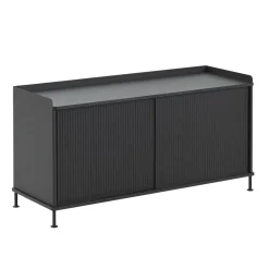 Muuto Enfold sideboard low 125x45x63 cm, - Black