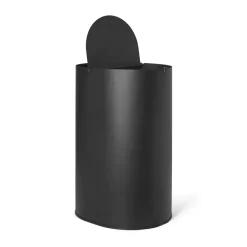 Ferm Living Enkel waste bin large, Black