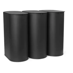 Ferm Living Enkel waste bin medium, Black Best