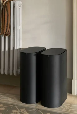 Ferm Living Enkel waste bin medium, Black Best