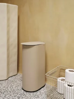 Ferm Living Enkel waste bin small, Cashmere Beige Discount