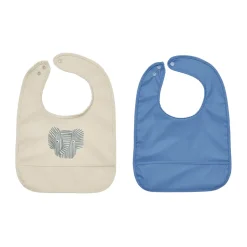 OYOY Erik Elephant bib 2-piece, Beige-blue BeigeBlue Online