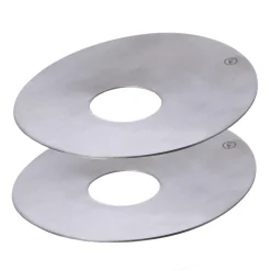 ERNST candle cuff Ø8.3 cm 2-pack, Brushed metal Silver-coloured Sale