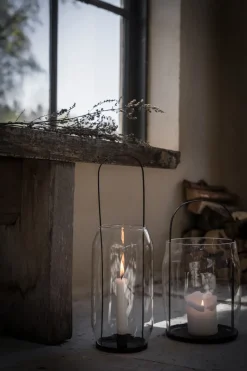ERNST candle holder for tea light 22 cm, Black Clearance