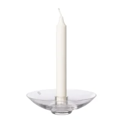 ERNST candle holder for taper candles 4 cm, Ø14.8 cm Transparent Sale