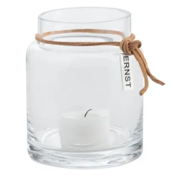 ERNST candle holder H10cm Ø6.5cm, clear Transparent Online