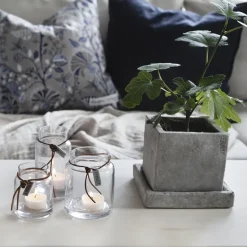 ERNST candle holder H10cm Ø6.5cm, clear Transparent Online