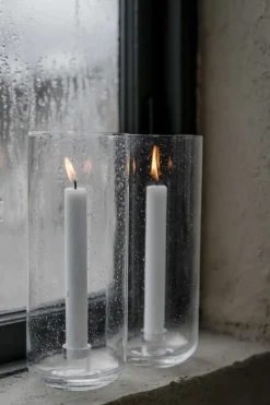 ERNST candle holder in glass, Ø11x25 cm Transparent New