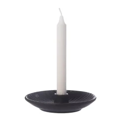 ERNST candlestick Ø16x3.5 cm, Black Discount