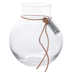 ERNST glass vase H14cm Ø13cm, clear Transparent Sale