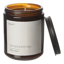 ERNST scented candle in glass with lid Ø7.2 cm, Forest lily BrownBlackWhite Online