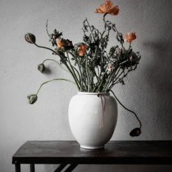 ERNST vase glazed, 28 cm White Online
