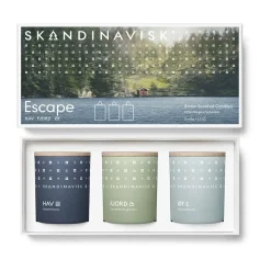 Skandinavisk ESCAPE mini scented candle gift set 3 pieces, 65 g Multi Online