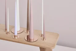 Ester & erik candle plate Ø12 cm polished, Rosé gold Gold-coloured Online