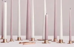 Ester & erik candle plate Ø12 cm matte, Rosé gold Gold-coloured Online