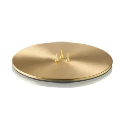 Ester & erik candle plate Ø12 cm matte, gold Gold-coloured Sale