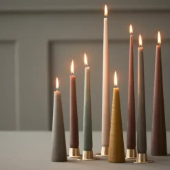 Ester & erik candle sticks matte 2-pack, Gold Gold-coloured Best