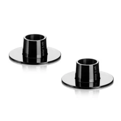 Ester & erik candle sticks smooth 2-pack, Black