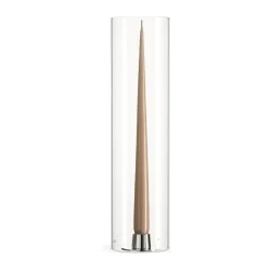 Ester & erik cylinder glass hurricane for candle holder, 35 cm Transparent Outlet