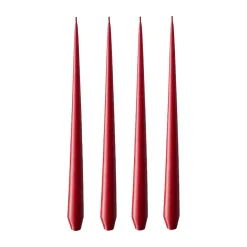 Ester & erik light 4-pack matte, winter berry, 42 cm Red