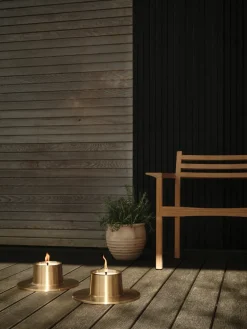 Ester & erik outdoor candle holder large 32.3 cm, Gold Gold-coloured Online