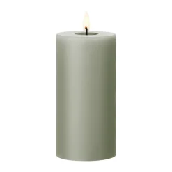 Ester & erik pillar candle LED, 69 Artichoke, 15 cm Green Clearance