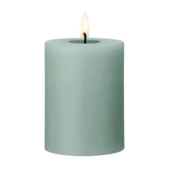 Ester & erik pillar candle LED, 67 Jade stone, 10 cm Green New