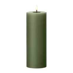 Ester & erik pillar candle LED, 70 Soil, 20 cm Green New