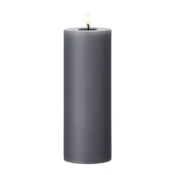 Ester & erik pillar candle LED, 74 Dark Slate, 20 cm Grey Clearance