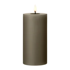 Ester & erik pillar candle LED, 77 Caviar, 15 cm Brown Clearance