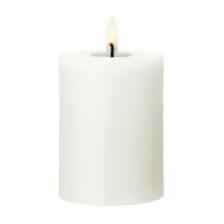 Ester & erik pillar candle LED, 10 Silky, 10 cm White