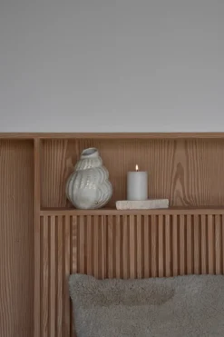 Ester & erik pillar candle LED, 10 Silky, 10 cm White