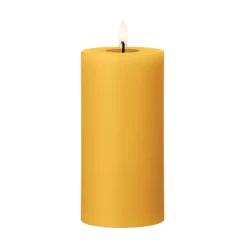 Ester & erik pillar candle LED, 85 Mango, 15 cm Yellow Hot