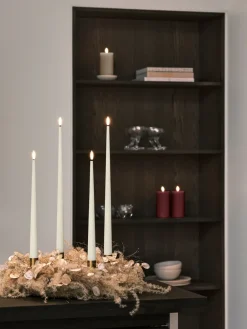 Ester & erik pillar candle LED, 44/2 Deep Wine, 15 cm Red Discount