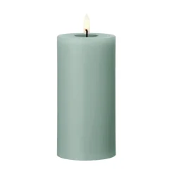 Ester & erik pillar candle LED, 67 Jade stone, 15 cm Green Clearance