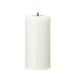 Ester & erik pillar candle LED, 10 Silky, 15 cm White Sale