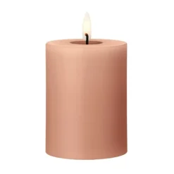 Ester & erik pillar candle LED, 20 Rosy caramel, 10 cm Pink Outlet