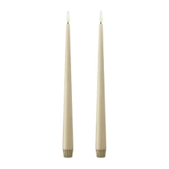 Ester & erik taper candle LED 2-pack, 14 Pale ginger , 30 cm Orange Online