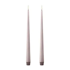 Ester & erik taper candle LED 2-pack, 52 Soft Rose , 30 cm Pink Clearance