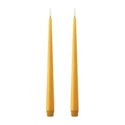 Ester & erik taper candle LED 2-pack, 85 Mango , 30 cm Yellow Outlet