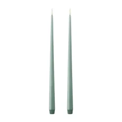 Ester & erik taper candle LED 2-pack, 67 Jade stone, 40 cm Green Sale