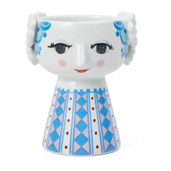 Bjørn Wiinblad Eva candlestick 9,5 cm, Dark Blue Best