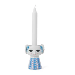 Bjørn Wiinblad Eva candlestick 9,5 cm, Dark Blue Best
