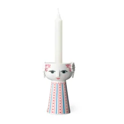 Bjørn Wiinblad Eva candlestick 14 cm, Red Sale