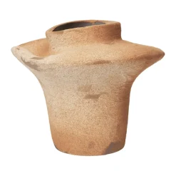 Ferm Living Evio vase, Burnt umber, Ø25x22 cm BeigeBrown Sale