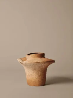 Ferm Living Evio vase, Burnt umber, Ø25x22 cm BeigeBrown Sale